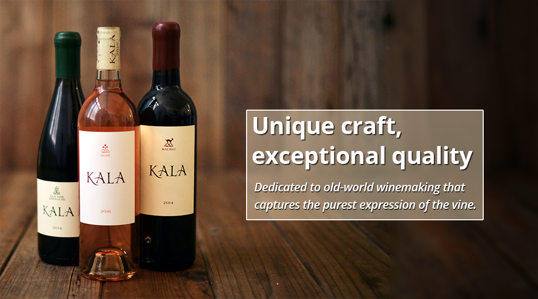 Kala Wine bottles